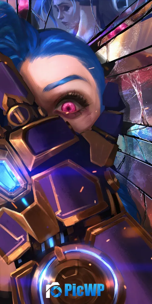 Jinx 3K Mobile Wallpaper