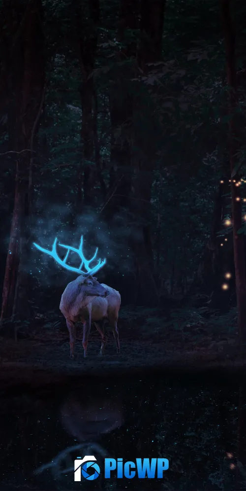 Stag Deer 3K Mobile Wallpaper