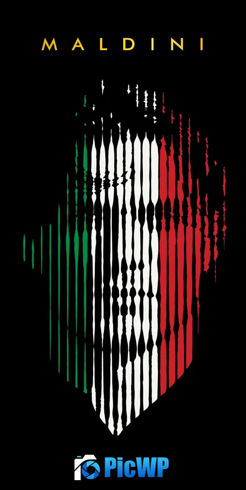 Paolo Maldini AC Milan 3K Mobile Wallpaper