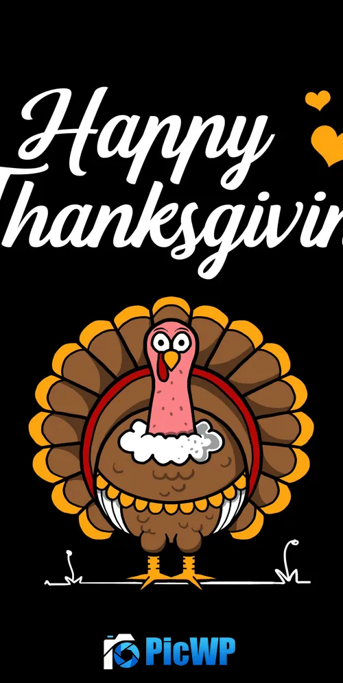 Happy Thanksgiving Illustration 3K Mobile Wallpaper