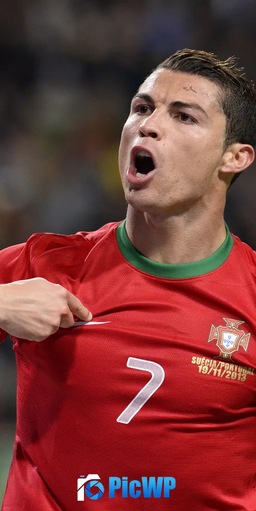 Cristiano Ronaldo Portuguese Football Federation 3K Mobile Wallpaper