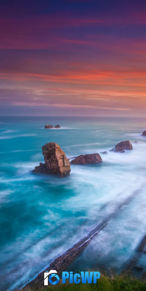 Playa De Portio Spain 3K Mobile Wallpaper