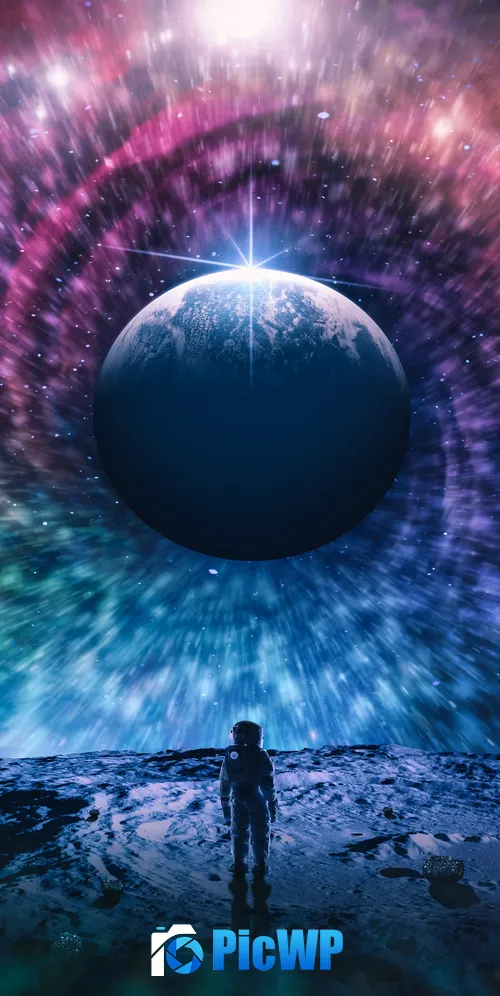 Astronaut Voyager 3K Mobile Wallpaper