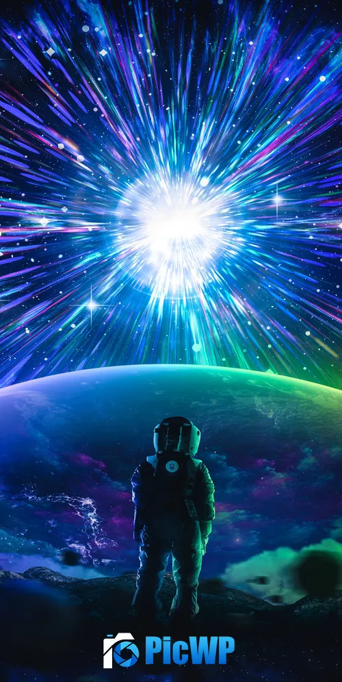 Astronaut Wanderer 3K Mobile Wallpaper