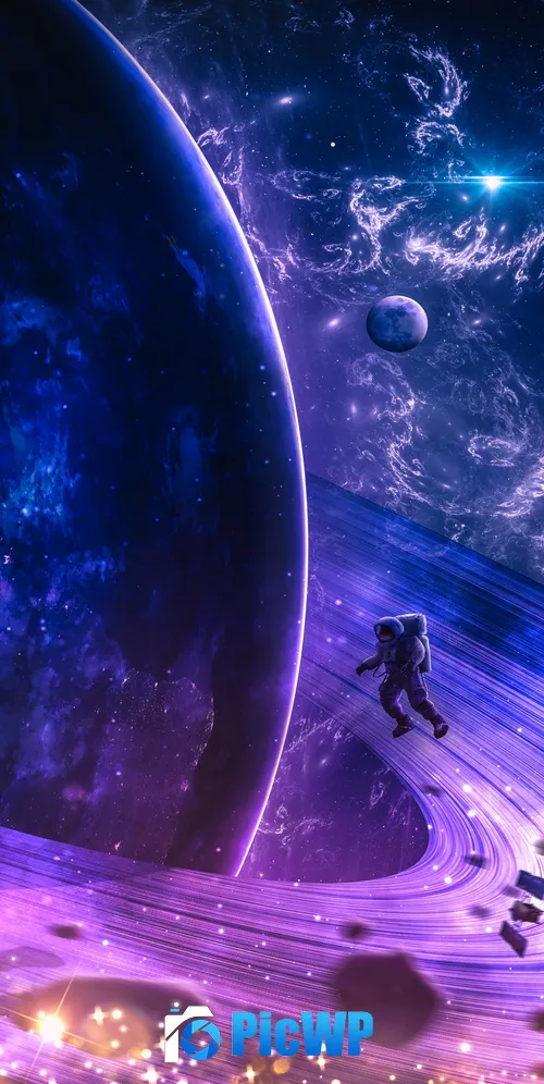 Astronaut Cosmos 3K Mobile Wallpaper