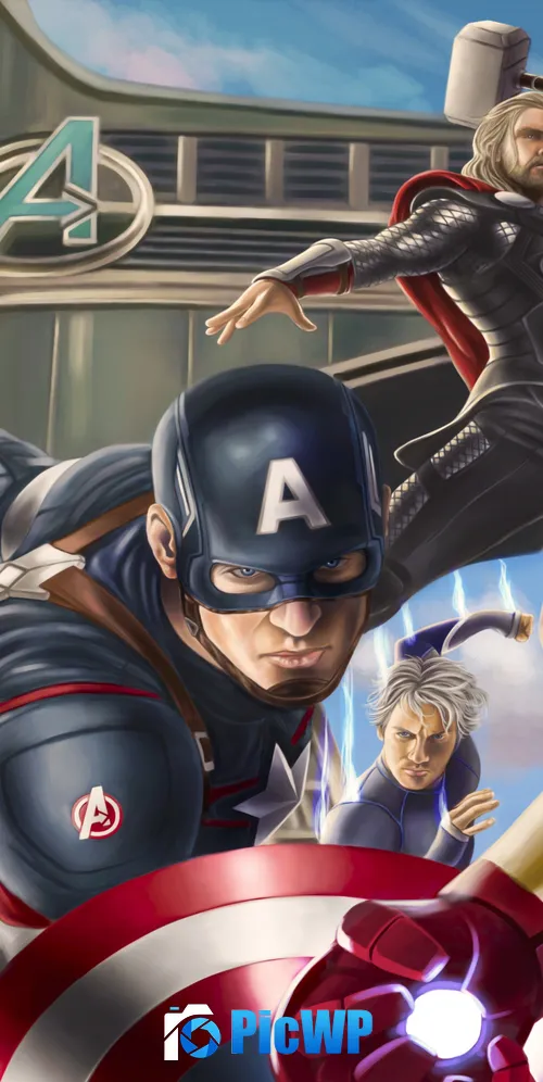 Avengers Digital Art 3K Mobile Wallpaper