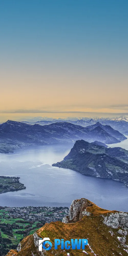 Lake Lucerne Swiss Alps 3K Mobile Wallpaper