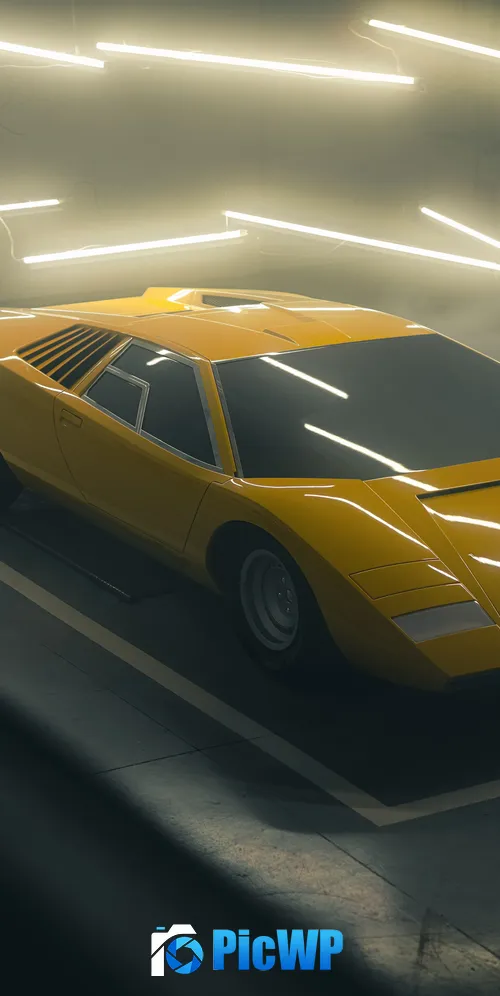 Lamborghini Countach LP500 2021 3K Mobile Wallpaper