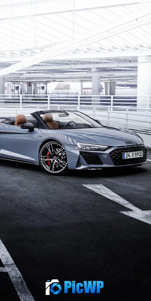 Audi R8 Spyder V10 performance RWD 2021 3K Mobile Wallpaper