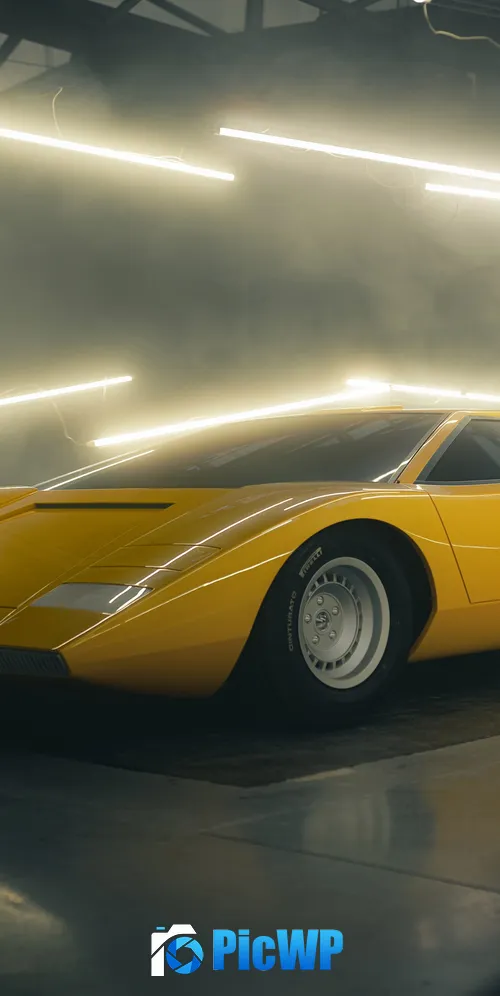 Lamborghini Countach LP500 3K Mobile Wallpaper