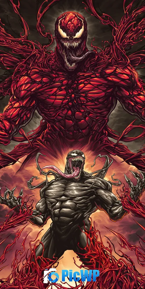 Carnage in Venom: Let There Be Carnage Movie 3K Mobile Wallpaper