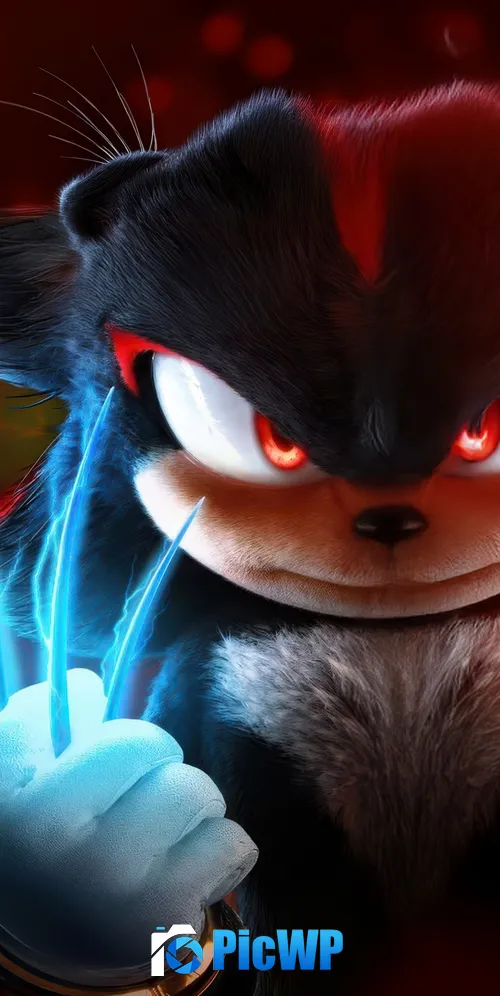 Sonic the Hedgehog 3 Shadow 3K Mobile Wallpaper