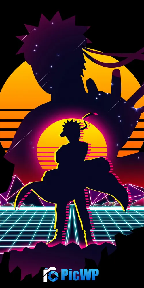Naruto Uzumaki Retro 3K Mobile Wallpaper