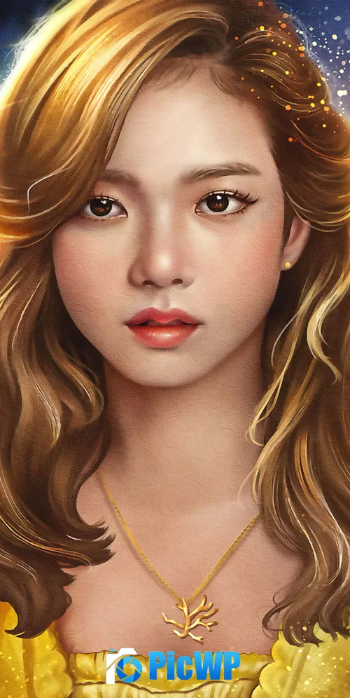 Jisoo Artwork 3K Mobile Wallpaper