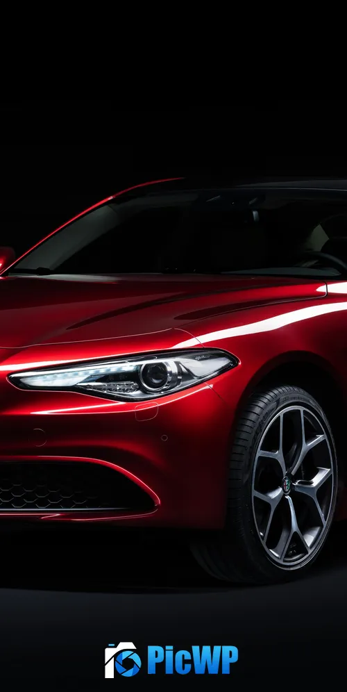 Alfa Romeo Giulia Ti 6C Villa d’Este 3K Mobile Wallpaper