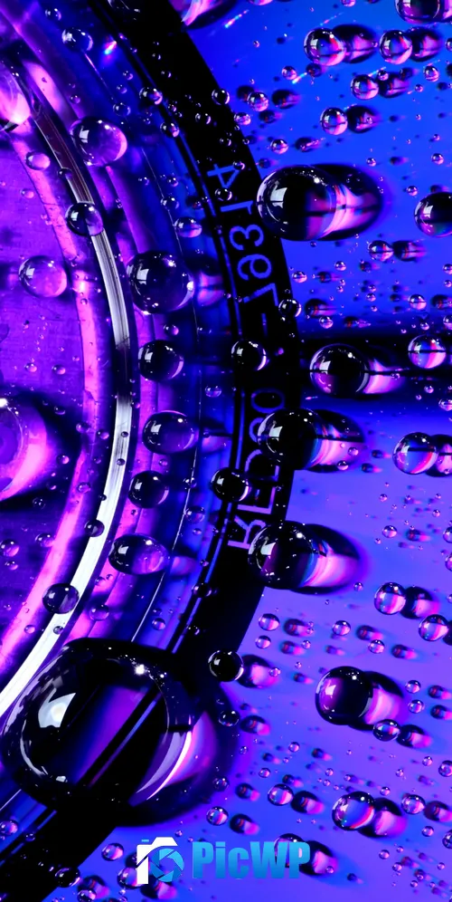 Water droplets Macro 3K Mobile Wallpaper
