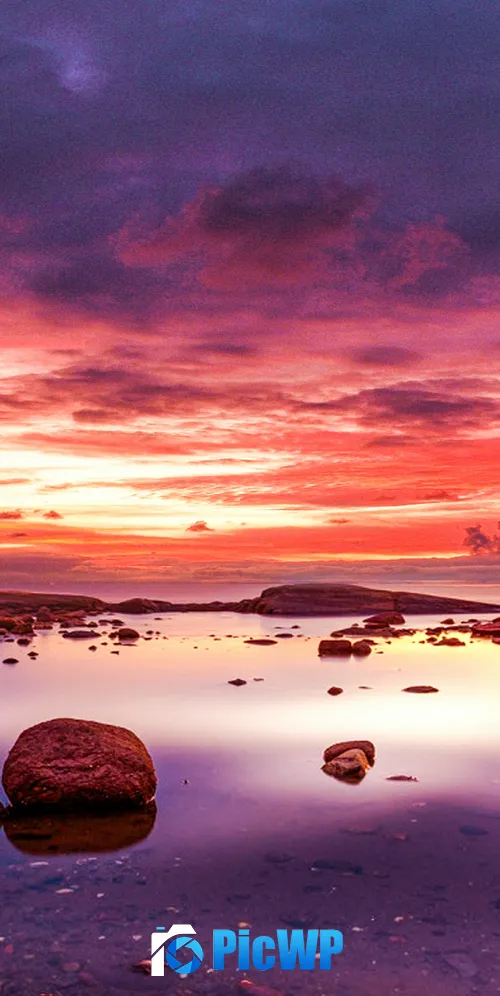 Seashore Rocky coast 3K Mobile Wallpaper