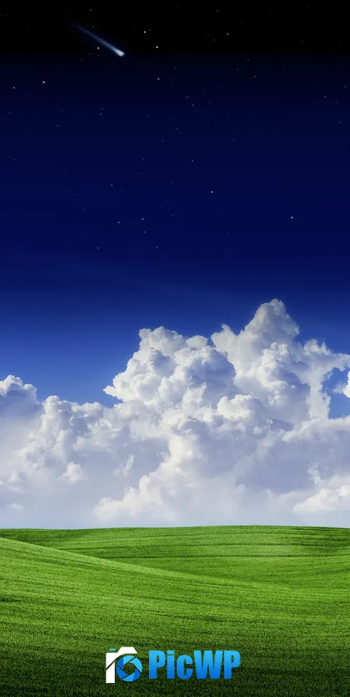 Falling stars Landscape 3K Mobile Wallpaper