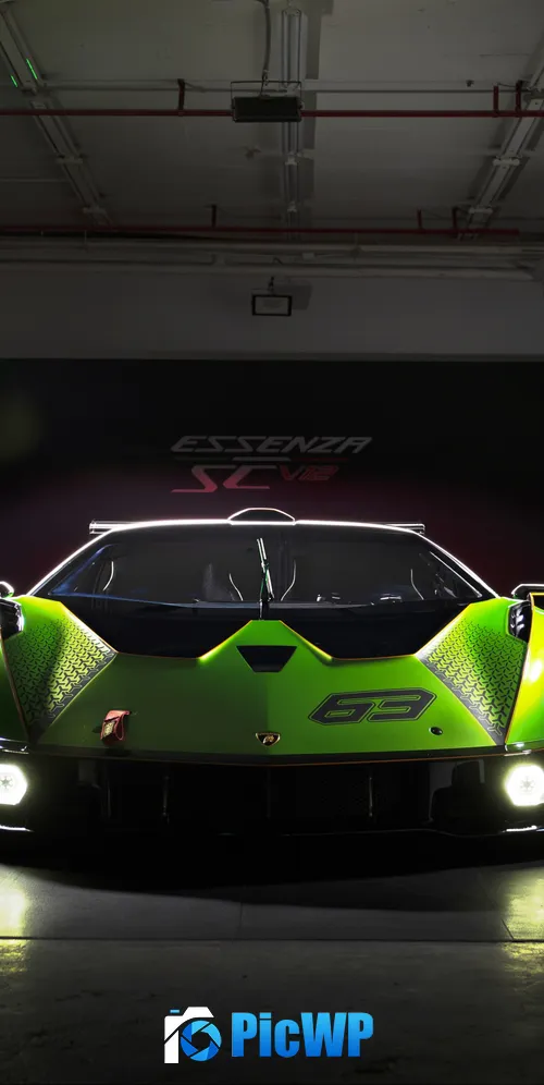 Lamborghini Essenza SCV12 Hypercars 3K Mobile Wallpaper