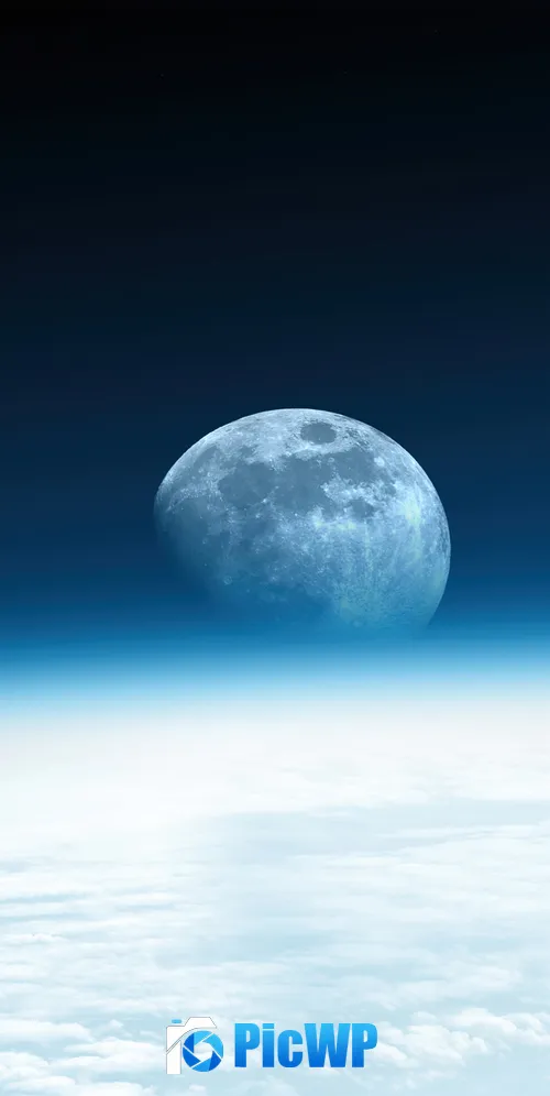 Moon Horizon 3K Mobile Wallpaper