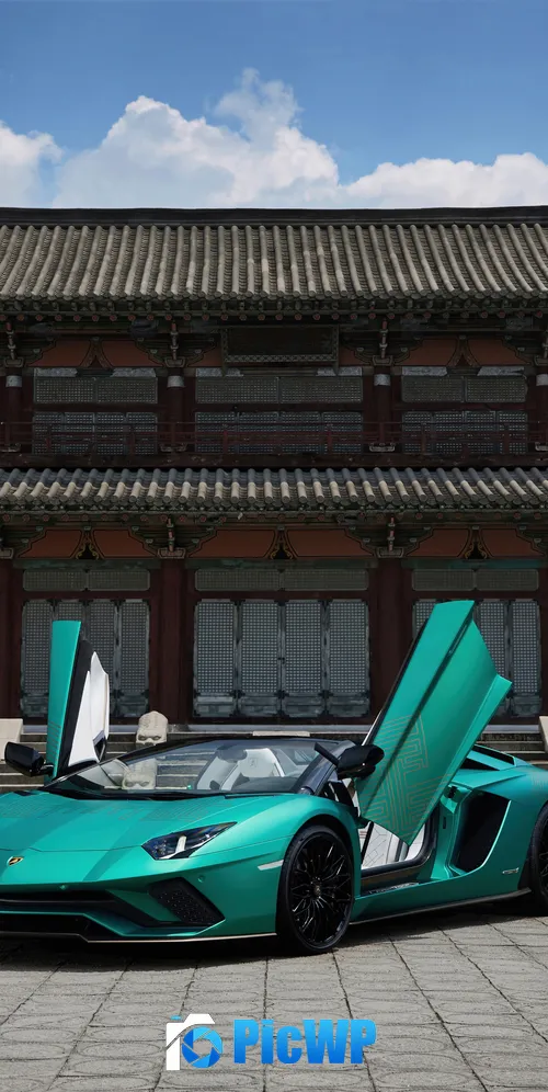 Lamborghini Aventador S Roadster Korean Special Series 3K Mobile Wallpaper