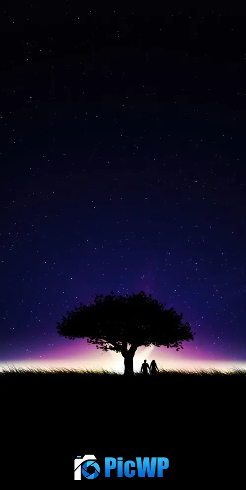 Couple Stars in sky 3K Mobile Wallpaper