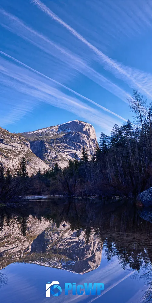 Yosemite Valley Mirror Lake 3K Mobile Wallpaper