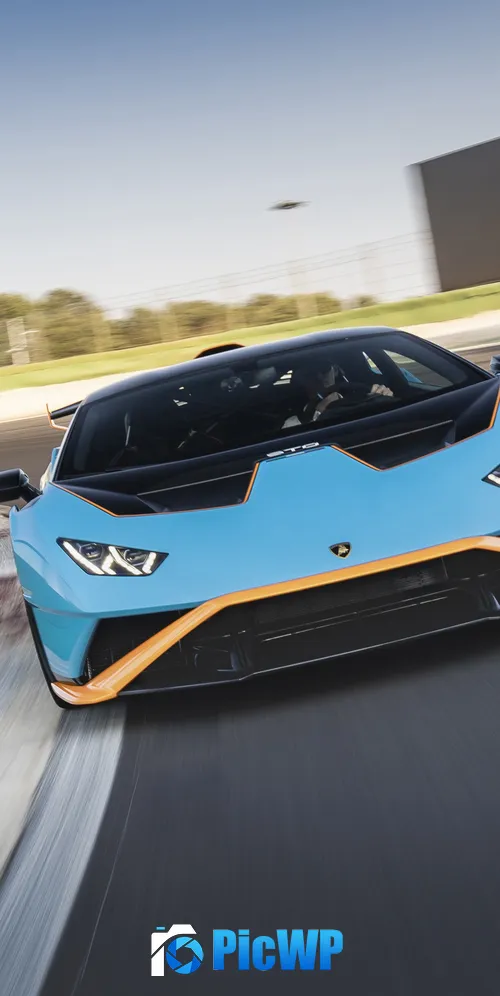 Lamborghini Huracán STO Racing car 3K Mobile Wallpaper