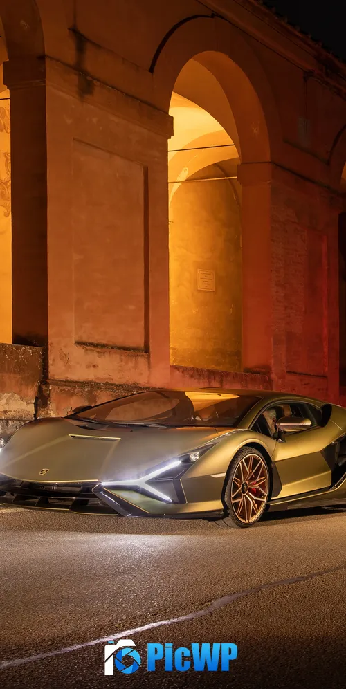 Lamborghini Sián FKP 37 Hybrid cars 3K Mobile Wallpaper