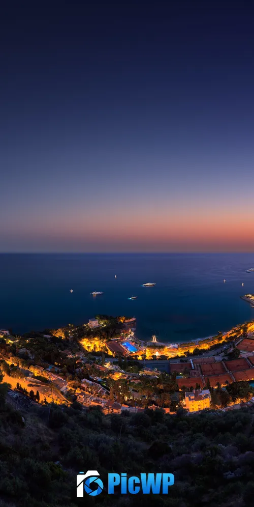Monaco City Panoramic 3K Mobile Wallpaper