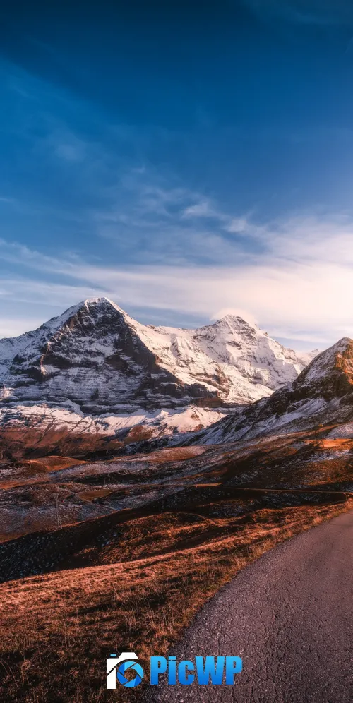 Glacier mountains Snow covered 3K Mobile Wallpaper