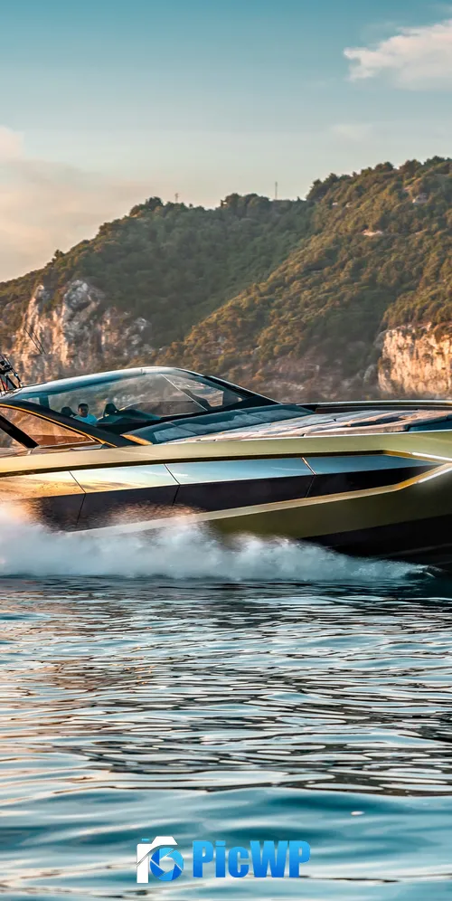 Tecnomar for Lamborghini 63 Superyacht 3K Mobile Wallpaper