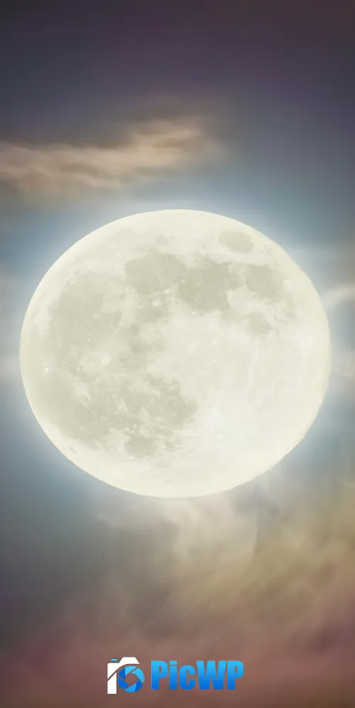 Super Pink Moon Full moon 3K Mobile Wallpaper