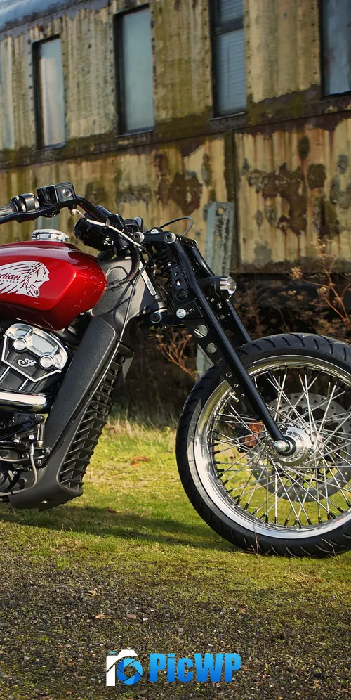 Indian Motorcycle Metz Scout Bobber 3K Mobile Wallpaper