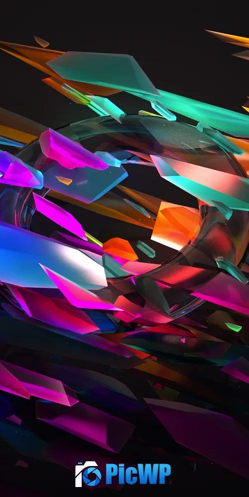 Gamut Shapes 3K Mobile Wallpaper