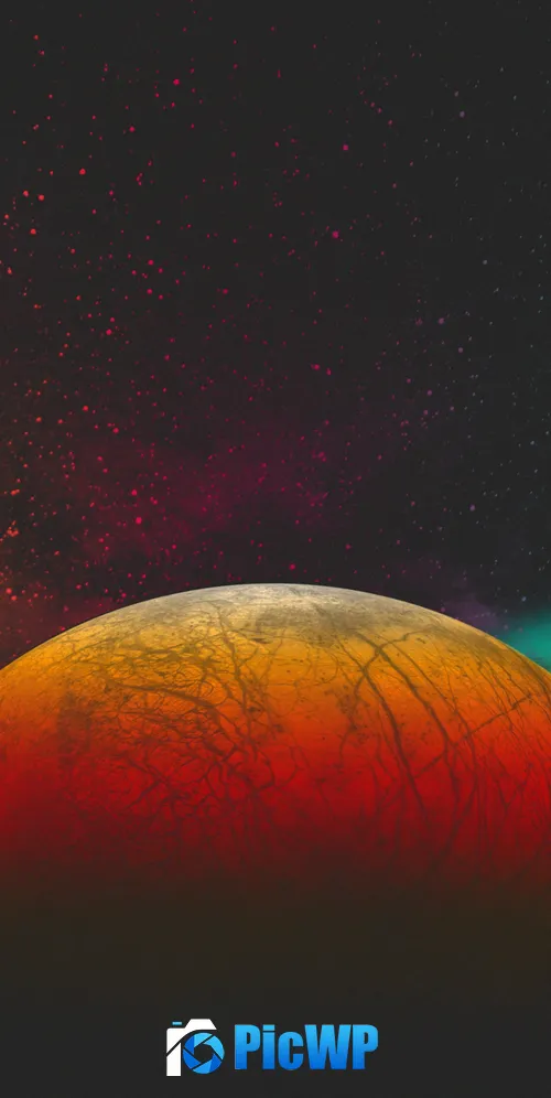 Red planet Digital Art 3K Mobile Wallpaper