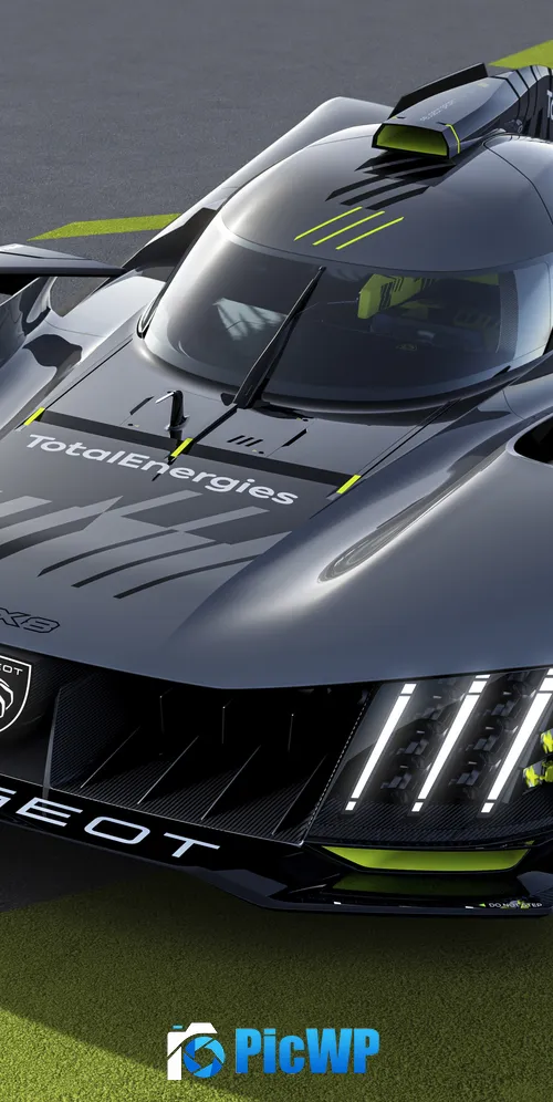 Peugeot 9X8 Hypercars 3K Mobile Wallpaper