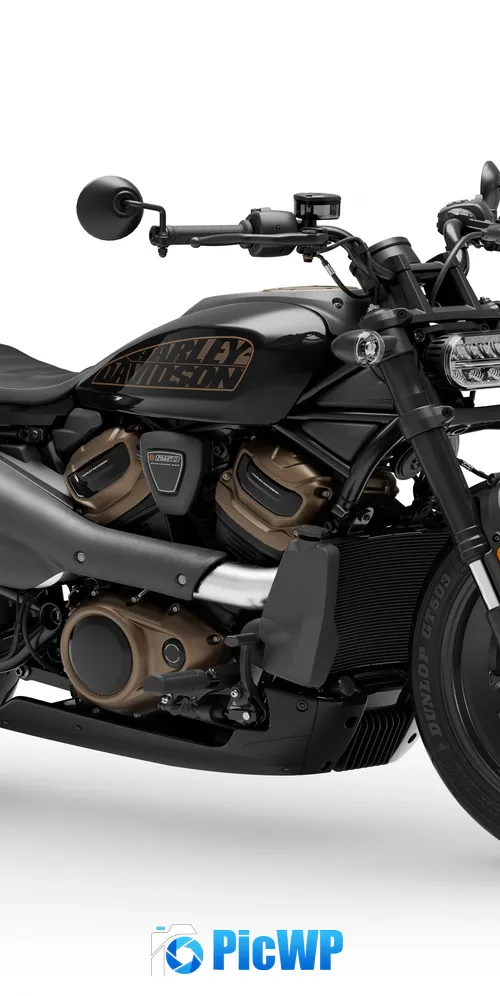 Harley-Davidson Sportster S White background 3K Mobile Wallpaper