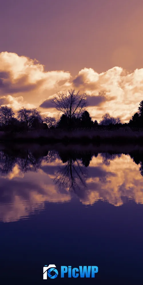 Lake Sunset 3K Mobile Wallpaper