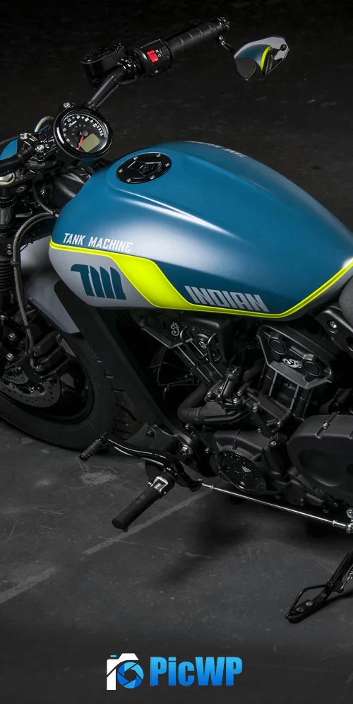 Indian Scout Bobber Sixty Neon 3K Mobile Wallpaper