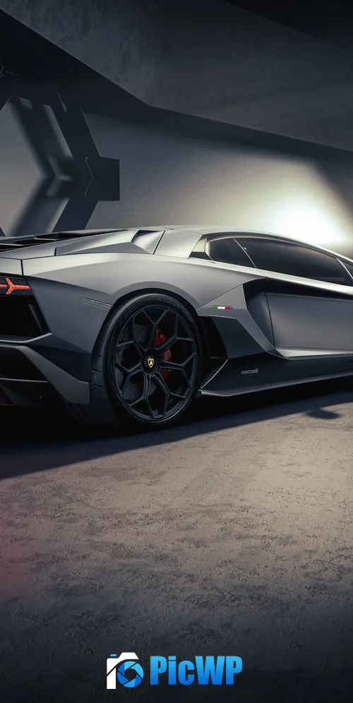 Lamborghini Aventador LP 780-4 Ultimae Dark 3K Mobile Wallpaper