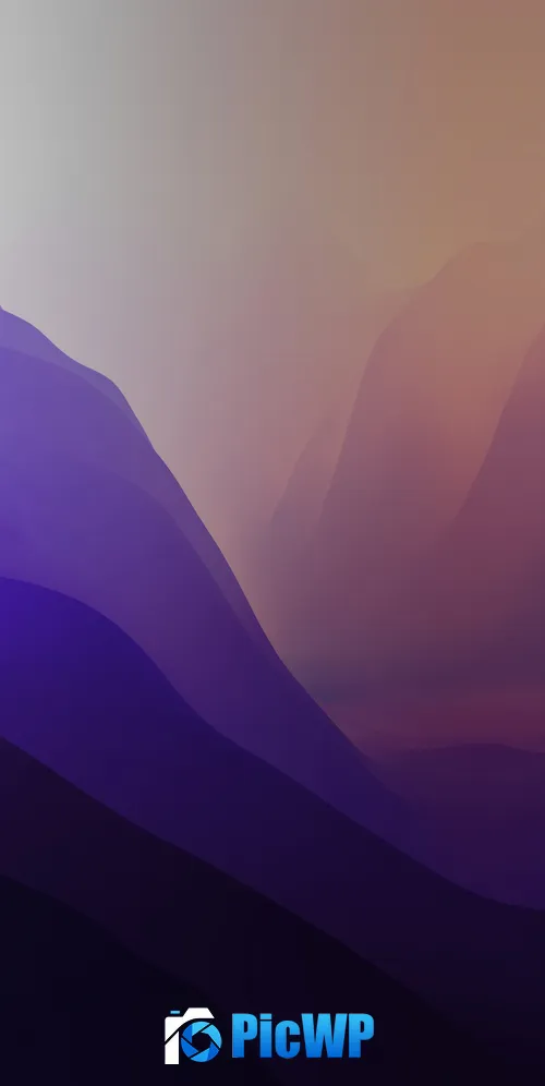 macOS Monterey Purple 3K Mobile Wallpaper