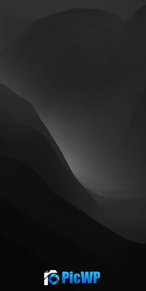 macOS Monterey Dark Mode 3K Mobile Wallpaper