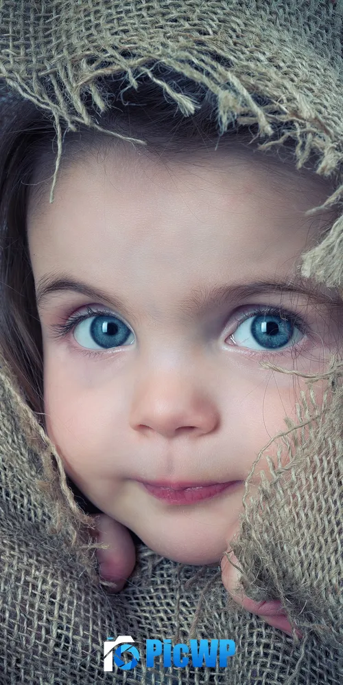 Cute boy Hiding 3K Mobile Wallpaper