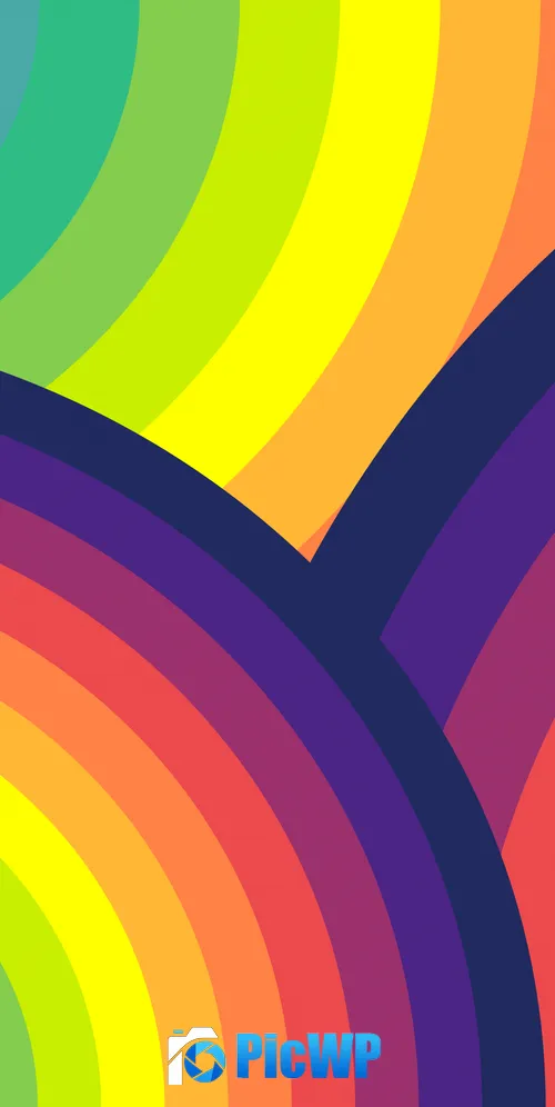 Rainbow colors Colorful background 3K Mobile Wallpaper