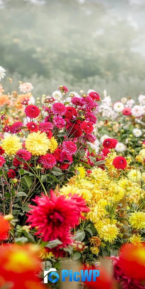 Dahlia flower Blossom 3K Mobile Wallpaper