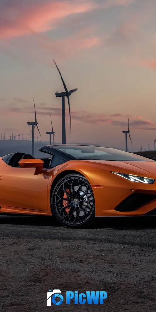 Lamborghini Huracan EVO RWD Spyder 3K Mobile Wallpaper