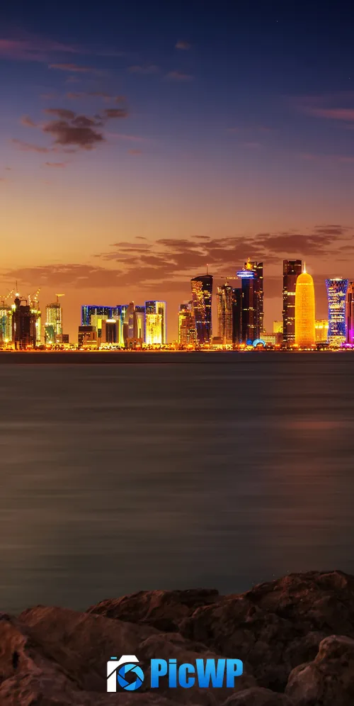Doha City Qatar 3K Mobile Wallpaper