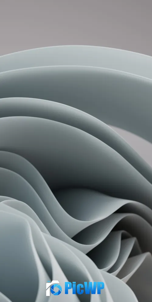 Windows 11 Grey Stock 3K Mobile Wallpaper