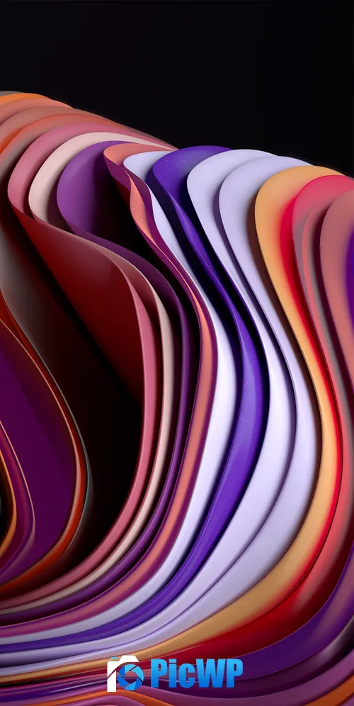 Windows 11 Abstract Dark Mode 3K Mobile Wallpaper